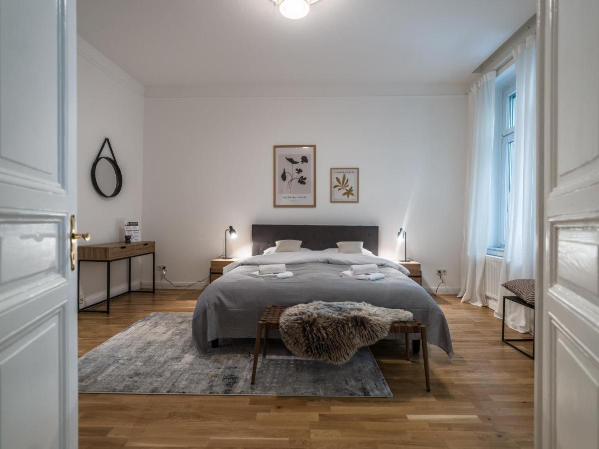 Hochwertige Altbauwohnung Im Modernen Stil In Wiesbaden - Kueche - Terrasse - Wlan - Zentral Exterior foto